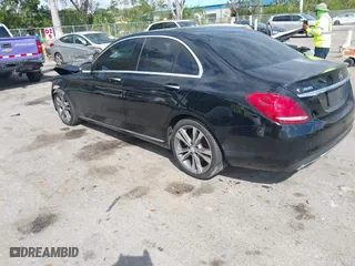 2015 Mercedes-Benz C-Class C 300 with VIN 55SWF4JB8FU062030, listed as a IAAI auction lot 41593649 with 123,196 mi miles. Bid and sale history available at carsss.com. Image 3.