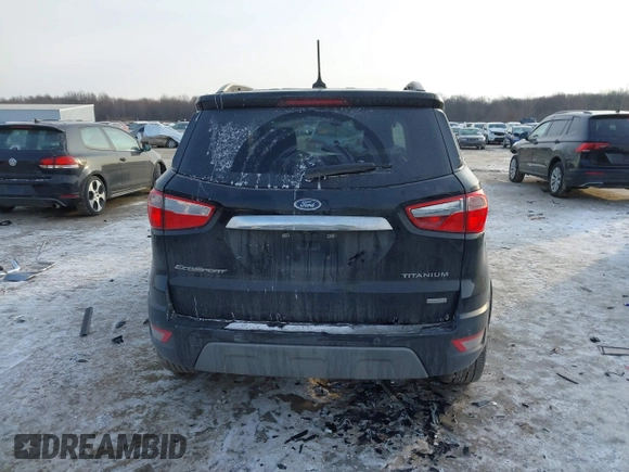 2019 Ford EcoSport Titanium with VIN MAJ3S2KE8KC288501, listed as a IAAI auction lot 41394372 with 87,476 mi miles and . Bid and sale history available at DreamBid. Image 16.