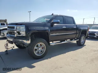 2015 Chevrolet Silverado 1500 LTZ with VIN 3GCUKSEJXFG363774, listed as a Copart auction lot 48689495 with 74,233 mi miles and Salvage Title. Bid and sale history available at carsss.com. Image 1.