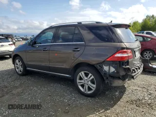 2015 Mercedes-Benz M 350 with VIN 4JGDA5JB9FA553014, listed as a Copart auction lot 55325335 with 122,313 mi miles and Salvage Title. Bid and sale history available at DreamBid. Image 2.