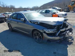 2023 BMW 5 Series 540i xDrive with VIN WBA73BJ02PWY28314, listed as a IAAI auction lot 41822010 with 15,207 mi miles and . Bid and sale history available at carsss.com. Image 1.