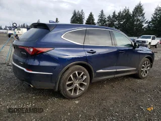 2023 Acura MDX w/Technology Package with VIN 5J8YE1H46PL040949, listed as a Copart auction lot 84737334 with 28,327 mi miles and Salvage Title. Bid and sale history available at carsss.com. Image 3.