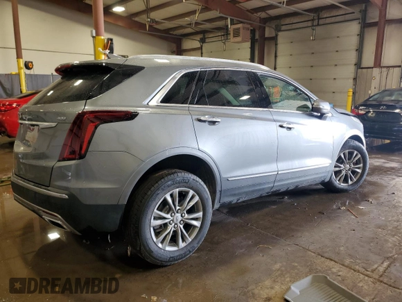 2021 Cadillac XT5 FWD Premium Luxury with VIN 1GYKNCRS9MZ227635, listed as a Copart auction lot 43366645 with 37,338 mi miles and Salvage Title. Bid and sale history available at carsss.com. Image 3.