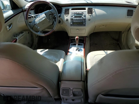 2006 Hyundai Azera SE with VIN KMHFC46F46A034316, listed as a Copart auction lot 61857655 with 203,011 mi miles and Salvage title. Bid and sale history available at DreamBid. Image 8.