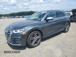 2018 Audi SQ5 Premium Plus with VIN WA1A4AFY5J2035757, listed as a Copart auction lot 63806465 with 74,628 mi miles and Salvage title. Bid and sale history available at DreamBid. Image 1.