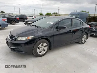 2014 Honda Civic LX z VIN 19XFB2F57EE029853, wystawiony jako Copart lot #58571555 z przebiegiem 138 115 mil mil oraz Tytuł czysty. Historia ofert i sprzedaży dostępna na DreamBid. Obrazek 1.