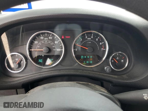 2012 Jeep Wrangler Unlimited Sport with VIN 1C4BJWDG5CL158739, listed as a Copart auction lot 51334975 with 31,818 mi miles and Salvage Title. Bid and sale history available at carsss.com. Image 9.