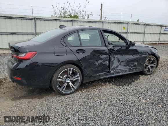 2019 BMW 3 Series 330i xDrive with VIN 3MW5R7J52K8A04913, listed as a Copart auction lot 58498355 with 59,091 mi miles and Salvage title. Bid and sale history available at DreamBid. Image 3.