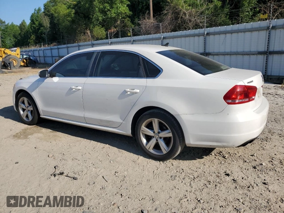 2013 Volkswagen Passat SE with VIN 1VWBP7A34DC008268, listed as a Copart auction lot 63002035 with 180,787 mi miles and Salvage title. Bid and sale history available at DreamBid. Image 2.