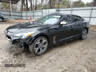 2020 Kia Stinger GT-Line with VIN KNAE15LA8L6084300, listed as a Copart auction lot 47699455 with 70,648 mi miles and Salvage Title. Bid and sale history available at carsss.com. Image 1.