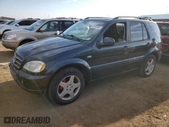 2001 Mercedes-Benz M-Class AMG with VIN 4JGAB74E01A242078, listed as a Copart auction lot 64102894 with 144,519 mi miles and Salvage Title. Bid and sale history available at carsss.com. Image 1.
