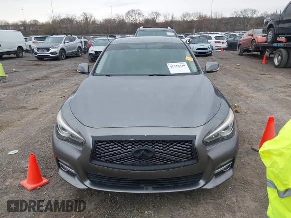 2016 Infiniti Q50 Premium with VIN JN1EV7AR5GM345768, listed as a IAAI auction lot 41738518 with 124,783 mi miles and . Bid and sale history available at carsss.com. Image 12.