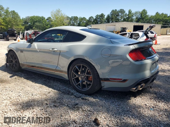 2021 Ford Mustang Mach 1 with VIN 1FA6P8R04M5551165, listed as a Copart auction lot 59977295 with 11,739 mi miles and Salvage title. Bid and sale history available at DreamBid. Image 2.