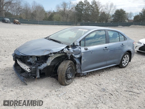 2023 Toyota Corolla LE with VIN 5YFB4MDE2PP077334, listed as a Copart auction lot 50368815 with 10,734 mi miles and Salvage Title. Bid and sale history available at carsss.com. Image 1.