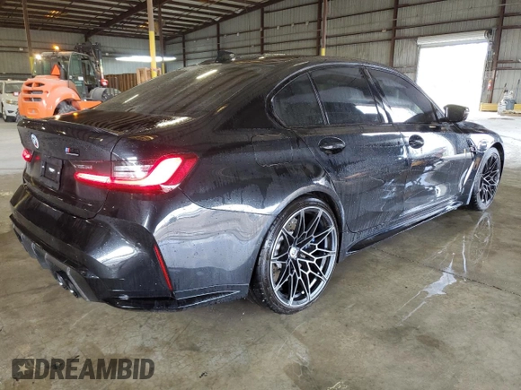 2022 BMW M3 Competition z VIN WBS33AY03NFM95967, wystawiony jako Copart lot #76178354 z przebiegiem 18 208 mil mil oraz Nie do naprawy • Non repairable. Historia ofert i sprzedaży dostępna na DreamBid. Obrazek 3.