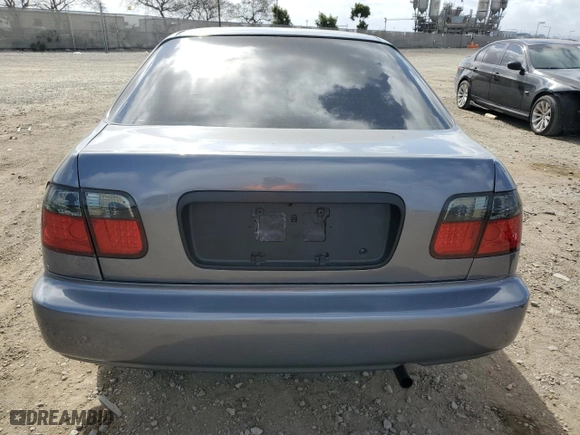 1997 Honda Civic DX with VIN 2HGEJ6626VH584455, listed as a Copart auction lot 50729965 with 264,056 mi miles and Salvage Title. Bid and sale history available at carsss.com. Image 6.