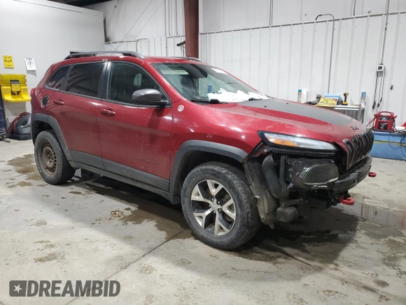 2017 Jeep Cherokee Trailhawk z VIN 1C4PJMBS4HW504142, wystawiony jako Copart lot #87918245 z przebiegiem 133 324 mil mil oraz Szkoda całkowita • Salvage title. Historia ofert i sprzedaży dostępna na DreamBid. Obrazek 4.