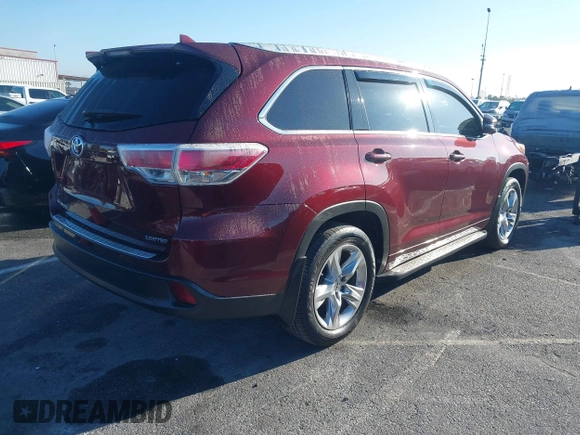 2015 Toyota Highlander Limited z VIN 5TDYKRFH7FS046977, wystawiony jako IAAI lot #41745799 z przebiegiem 100 336 mil mil oraz . Historia ofert i sprzedaży dostępna na DreamBid. Obrazek 4.