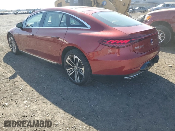 2022 Mercedes-Benz EQS with VIN W1KCG2DB7NA017658, listed as a Copart auction lot 65192394 with 11,863 mi miles and Salvage Title. Bid and sale history available at carsss.com. Image 2.