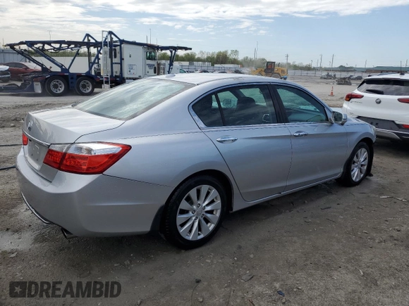 2014 Honda Accord Sedan EX-L with VIN 1HGCR2F87EA293474, listed as a Copart auction lot 49748234 with 92,598 mi miles and Salvage Title. Bid and sale history available at carsss.com. Image 3.