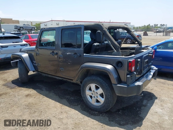2016 Jeep Wrangler Unlimited Sahara with VIN 1C4HJWEG2GL273507, listed as a IAAI auction lot 39855004 with 87,011 mi miles and . Bid and sale history available at DreamBid. Image 3.