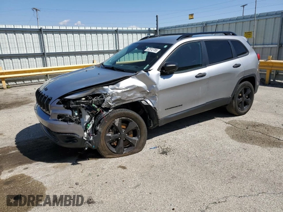 2017 Jeep Cherokee Sport with VIN 1C4PJMAB4HW544836, listed as a Copart auction lot 52512785 with 77,733 mi miles and Salvage Title. Bid and sale history available at DreamBid. Image 1.