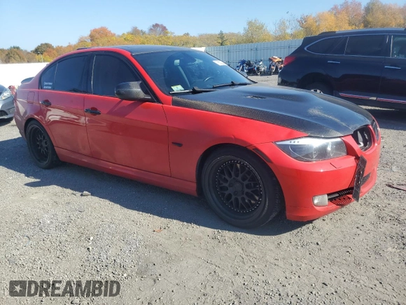 2009 BMW 3 Series 335i with VIN WBAPM73519E191296, listed as a Copart auction lot 76660204 with 145,894 mi miles and Salvage title. Bid and sale history available at DreamBid. Image 4.