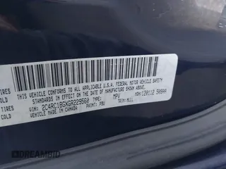 2016 Chrysler Town & Country Touring with VIN 2C4RC1BGXGR229560, listed as a IAAI auction lot 41887023 with 103,429 mi miles. Bid and sale history available at carsss.com. Image 9.