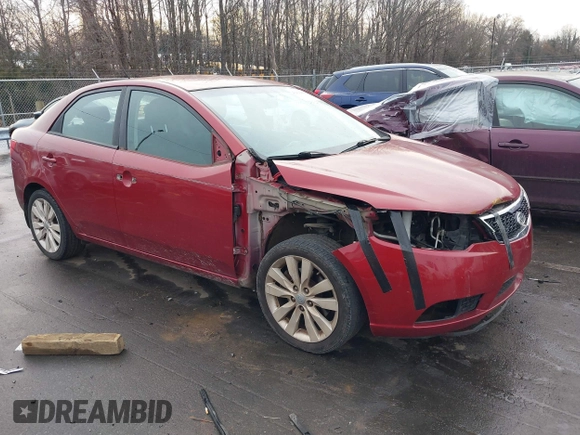 2011 Kia Forte SX with VIN KNAFW4A36B5387987, listed as a IAAI auction lot 41421863 with 157,305 mi miles. Bid and sale history available at carsss.com. Image 1.