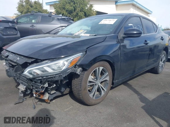 2020 Nissan Sentra SV with VIN 3N1AB8CV2LY220192, listed as a IAAI auction lot 41674675 with 37,621 mi miles. Bid and sale history available at carsss.com. Image 20.