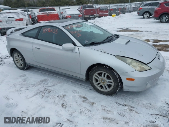2000 Toyota Celica GT with VIN JTDDR32TXY0025192, listed as a IAAI auction lot 41596855 with 153,562 mi miles. Bid and sale history available at carsss.com. Image 13.