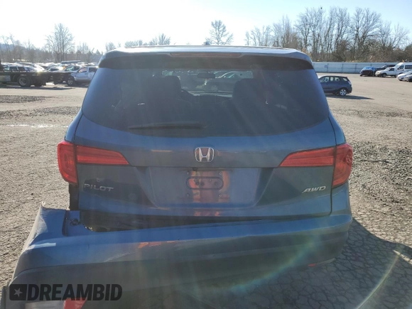 2016 Honda Pilot EX-L with VIN 5FNYF6H76GB101173, listed as a Copart auction lot 44966585 with 104,846 mi miles and Salvage Title. Bid and sale history available at carsss.com. Image 6.