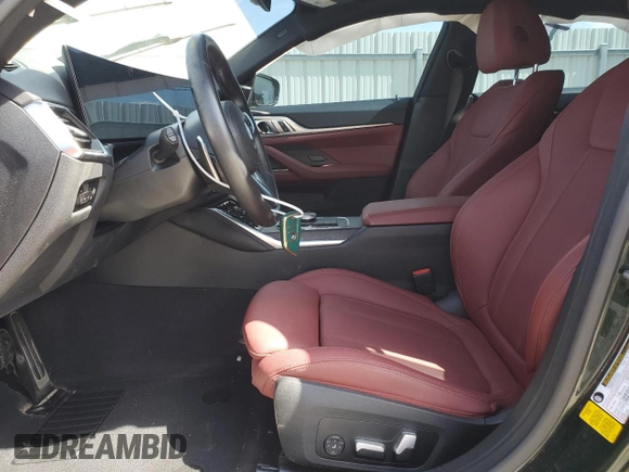 2024 BMW 4 Series 430i with VIN WBA63AV09RFR39400, listed as a Copart auction lot 47825465 with 29,689 mi miles and Non Repairable. Bid and sale history available at carsss.com. Image 7.