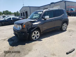 2016 Jeep Renegade Limited with VIN ZACCJBDT1GPC72538, listed as a Copart auction lot 63251645 with 175,069 mi miles and Salvage title. Bid and sale history available at DreamBid. Image 1.