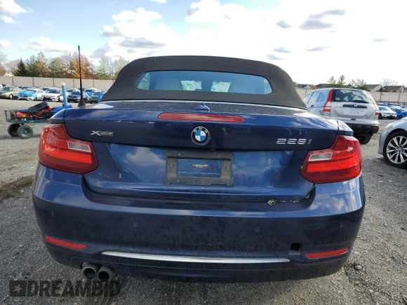 2016 BMW 2 Series 228i xDrive with VIN WBA1L9C52GV324665, listed as a Copart auction lot 80909464 with 65,796 mi miles and Salvage Title. Bid and sale history available at carsss.com. Image 6.