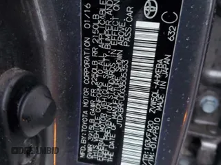 2016 Toyota Prius Two with VIN JTDKBRFU0G3505353, listed as a Copart auction lot 84619744 with 140,379 mi miles and Salvage Title. Bid and sale history available at DreamBid. Image 12.