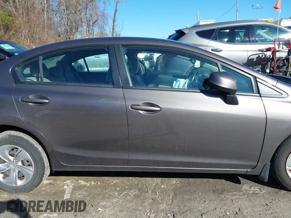 2013 Honda Civic LX with VIN 2HGFB2F59DH598885, listed as a IAAI auction lot 41734451 with 124,453 mi miles and . Bid and sale history available at DreamBid. Image 14.