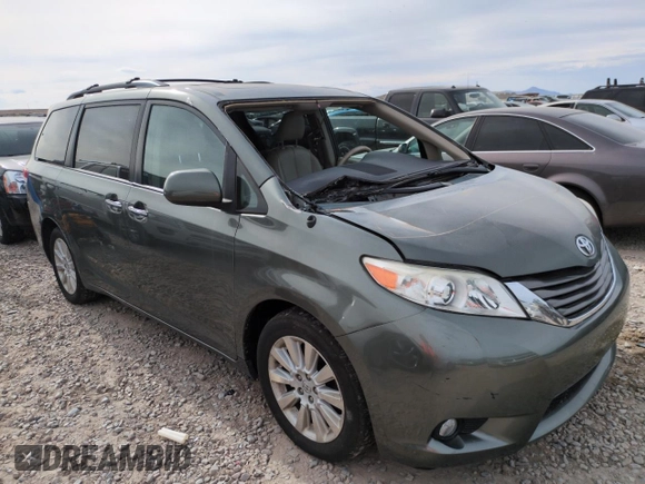 2013 Toyota Sienna XLE with VIN 5TDDK3DC1DS063127, listed as a Copart auction lot 58387015 with 196,574 mi miles and Salvage title. Bid and sale history available at DreamBid. Image 4.