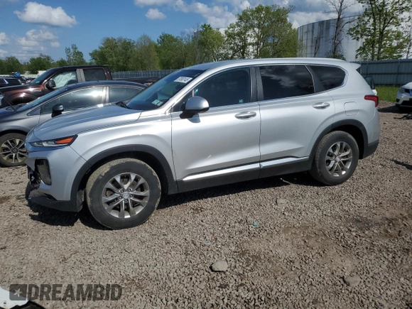 2020 Hyundai Santa Fe SE with VIN 5NMS2CAD1LH166747, listed as a Copart auction lot 57093145 with 62,744 mi miles and Salvage title. Bid and sale history available at DreamBid. Image 1.