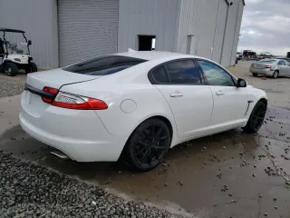2013 Jaguar XF V6 SC with VIN SAJWJ0EFXD8S80460, listed as a Copart auction lot 81406734 with 122,972 mi miles and Salvage Title. Bid and sale history available at carsss.com. Image 3.