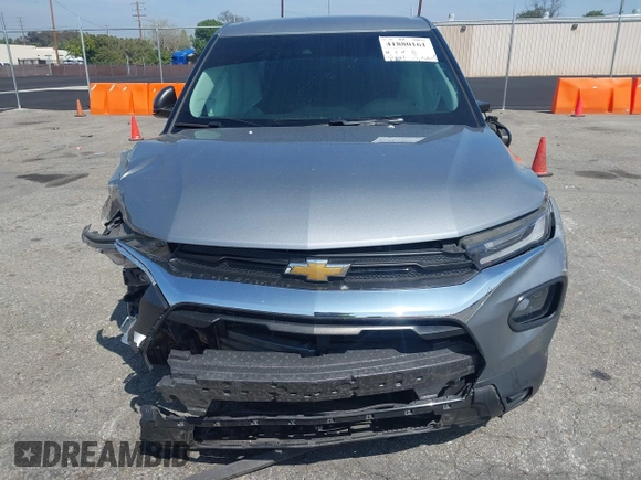 2023 Chevrolet TrailBlazer LS with VIN KL79MMS22PB106401, listed as a IAAI auction lot 41880161 with 23,801 mi miles and . Bid and sale history available at DreamBid. Image 12.