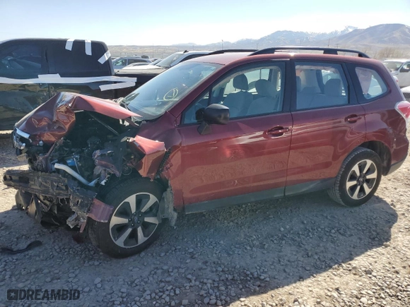2017 Subaru Forester with VIN JF2SJABC2HH455997, listed as a Copart auction lot 50418845 with 43,157 mi miles and Salvage Title. Bid and sale history available at carsss.com. Image 1.