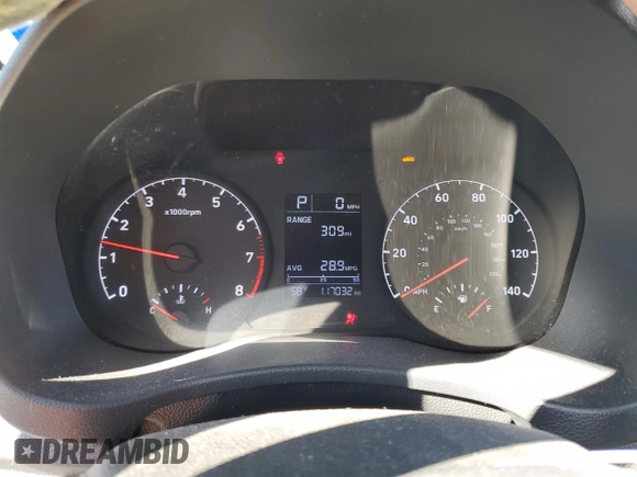 2021 Hyundai Accent SE with VIN 3KPC24A61ME128598, listed as a Copart auction lot 46658765 with 117,032 mi miles and Salvage Title. Bid and sale history available at carsss.com. Image 9.