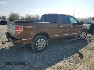 2011 Ford F-150 XLT with VIN 1FTFW1ET3BFB22224, listed as a Copart auction lot 51444185 with 186,968 mi miles and Salvage Title. Bid and sale history available at carsss.com. Image 3.