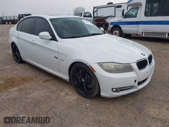 2011 BMW 3 Series 335i with VIN WBAPM5C54BE435453, listed as a IAAI auction lot 42048082 with 156,706 mi miles. Bid and sale history available at carsss.com. Image 1.