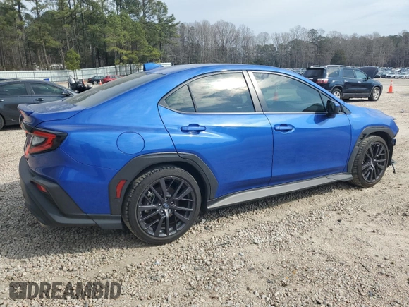 2023 Subaru WRX Premium with VIN JF1VBAF64P9821650, listed as a Copart auction lot 46983085 with 13,016 mi miles and Salvage title. Bid and sale history available at DreamBid. Image 3.