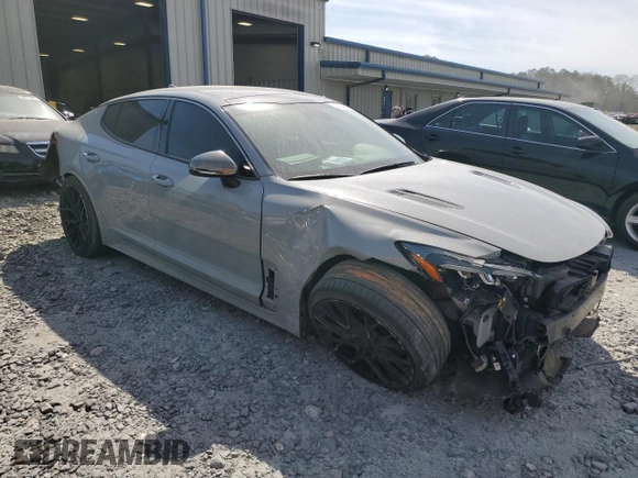 2022 Kia Stinger GT1 with VIN KNAE45LC8N6105917, listed as a Copart auction lot 49444555 with 26,089 mi miles and Salvage Title. Bid and sale history available at DreamBid. Image 4.