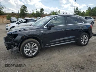 2023 Audi Q3 S line Premium Plus with VIN WA1EECF33P1038587, listed as a Copart auction lot 57023775 with 35,135 mi miles and Salvage title. Bid and sale history available at DreamBid. Image 1.