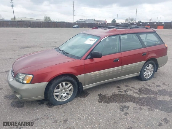 2002 Subaru Legacy Wagon Outback with VIN 4S3BH675X26627987, listed as a IAAI auction lot 41921621 with 114,981 mi miles. Bid and sale history available at carsss.com. Image 2.