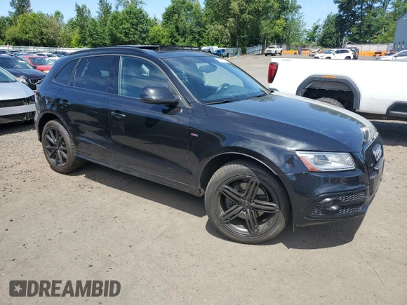 2014 Audi Q5 Premium Plus with VIN WA1DMAFP5EA114068, listed as a Copart auction lot 60199115 with 74,627 mi miles and Salvage title. Bid and sale history available at DreamBid. Image 4.